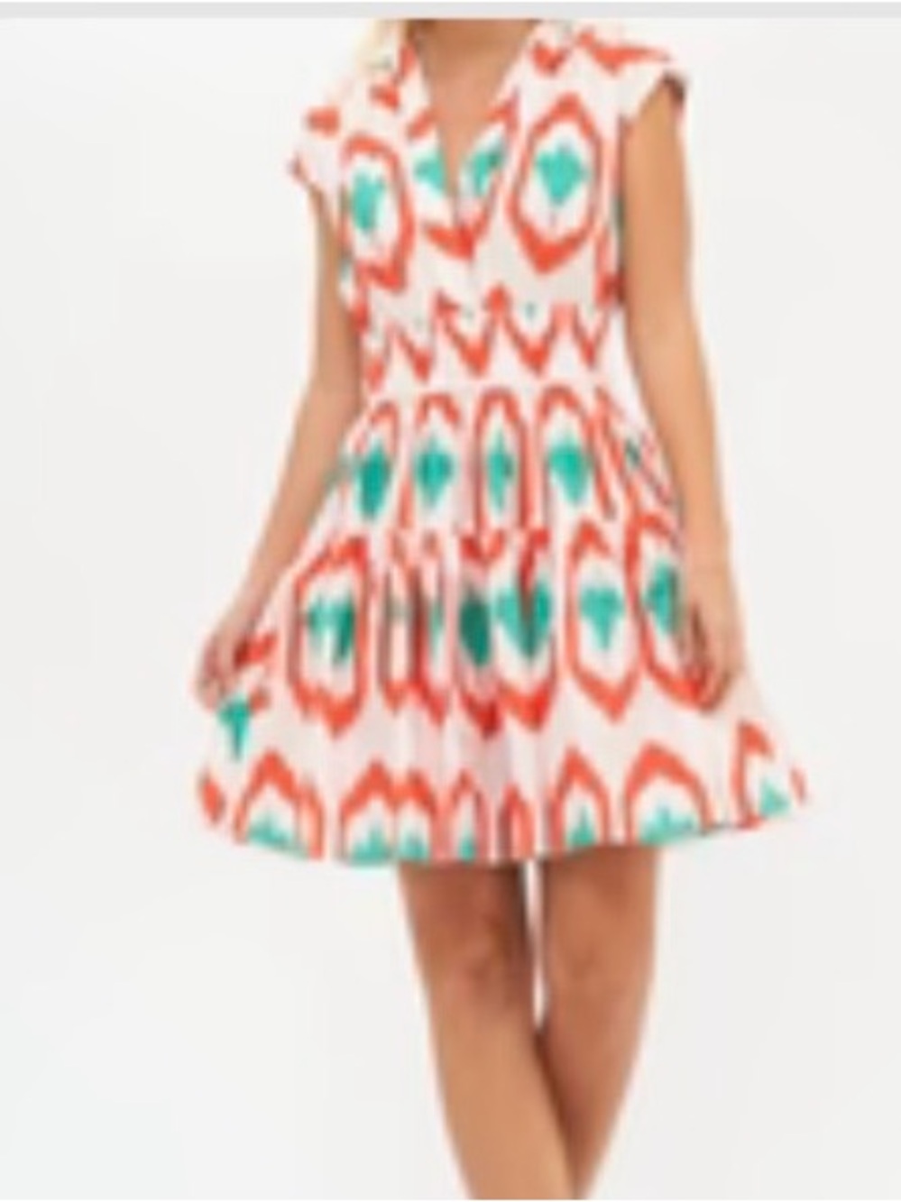 Oliphant Smocked Waist Mini- Odisha Coral